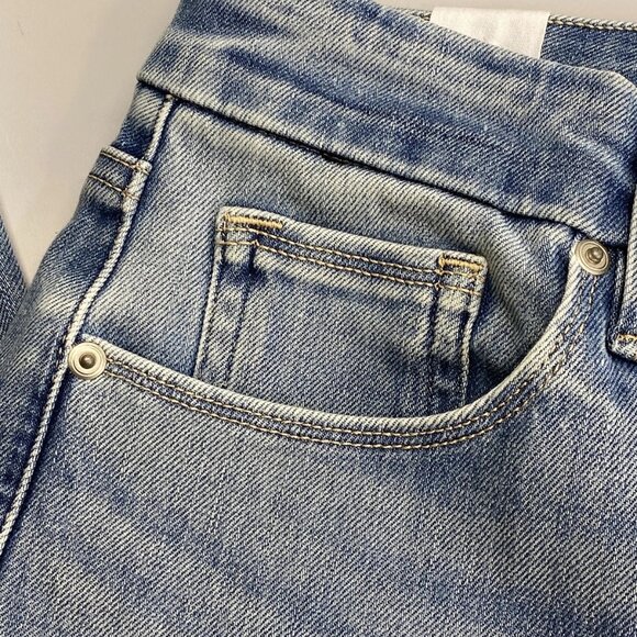 Good American Women’s Good Legs Straight Jeans – Light Blue – Size 14 - Picture 10 of 13